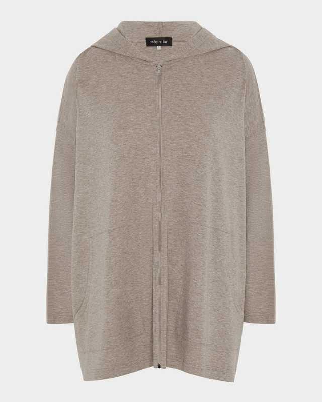 Zipped Hooded Top (Long Length)